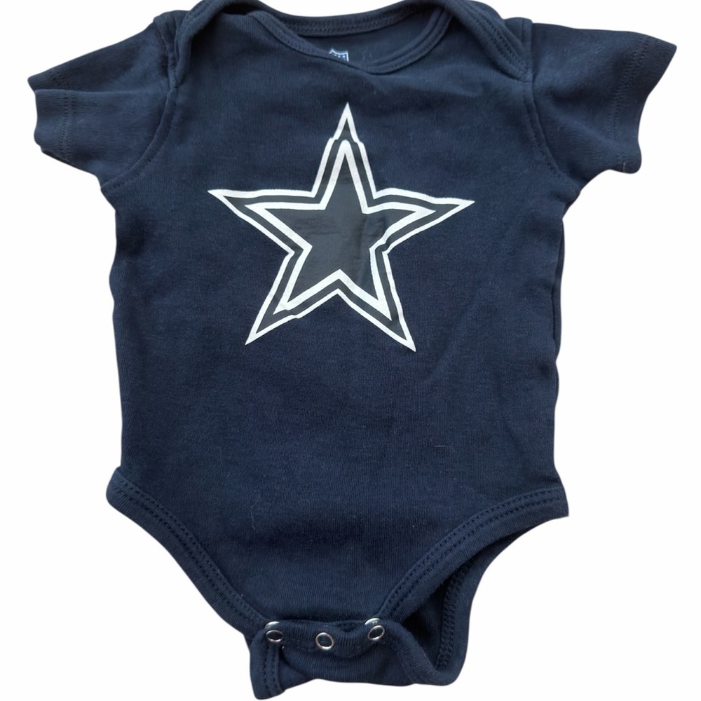 NFL Dallas Cowboys Baby Onesie Bodysuit Navy 0-3M Football Sports